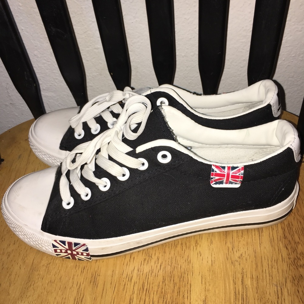 Black sneakers